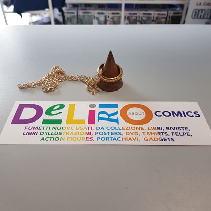 Immagine di THE ONE RING PLACCATO ORO SCRITTA ROSSA