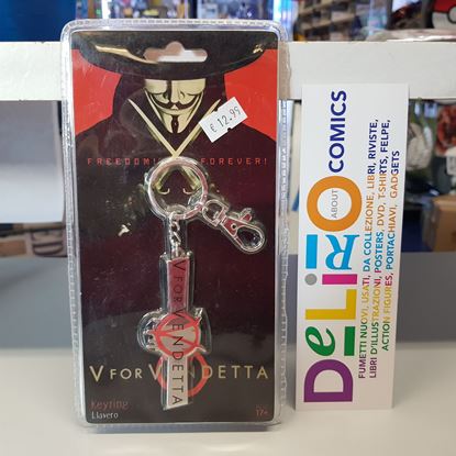 Immagine di PORTACHIAVI V FOR VENDETTA METALLO LOGO