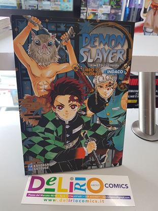 Immagine di DEMON SLAYER LIBRO DA COLORARE INDACO