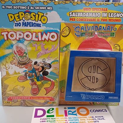 Immagine di TOPOLINO + IL SALVADANAIO IN LEGNO 3620