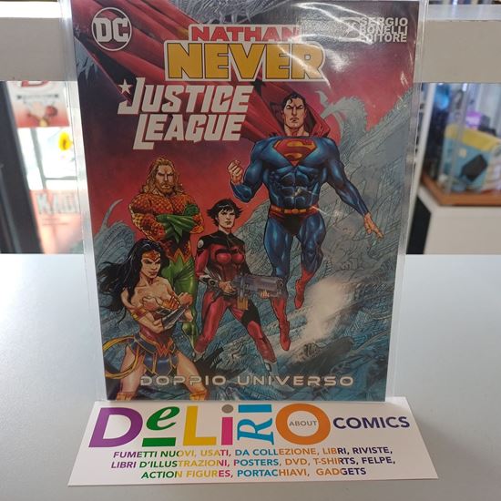 Immagine di NATHAN NEVER/JUSTICE LEAGUE - DOPPIO UNIVERSO - JUSTICE COVER 000