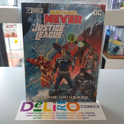Immagine di NATHAN NEVER/JUSTICE LEAGUE - DOPPIO UNIVERSO - ALFA COVER 000