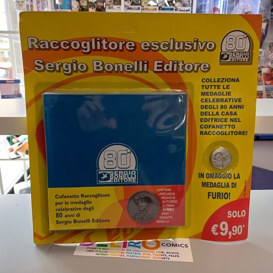 Immagine di COFANETTO RACCOGLITORE PER LE MEDAGLIE CELEBRATIVE DEGLI 80 ANNI DI SERGIO BONELLI EDITORE + MEDAGLIA DI FURIO