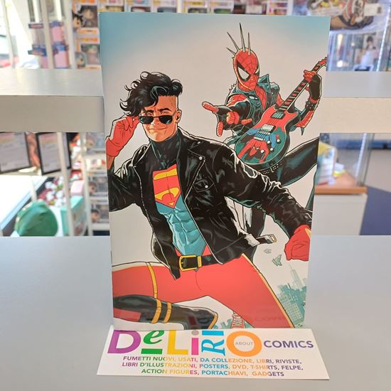 Immagine di SUPERMAN/SPIDER-MANSUPERBOY & SPIDER-PUNK VARIANT DI JEFF SPOKES