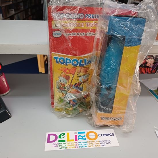 Immagine di TOPOLINO + BORRACCIA ACCIAIO BLU 3475
