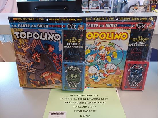 Immagine di TOPOLINO + LE CARTE DA GIOCO D'AUTORE DI PK ROSSO E BLU